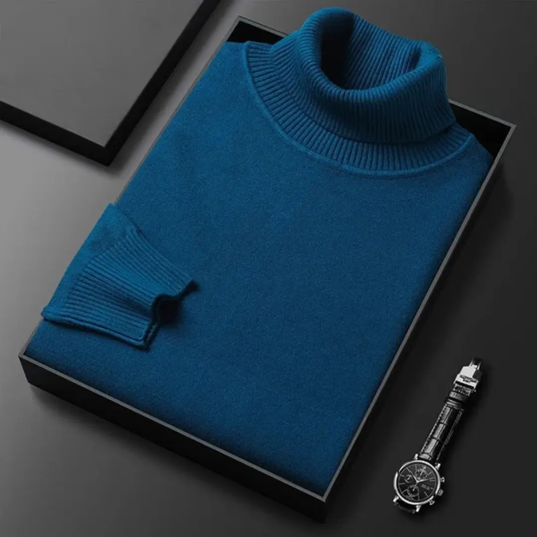 VelaWeave Wool Turtleneck Sweater Lightweight Knit Cozy | Lersk