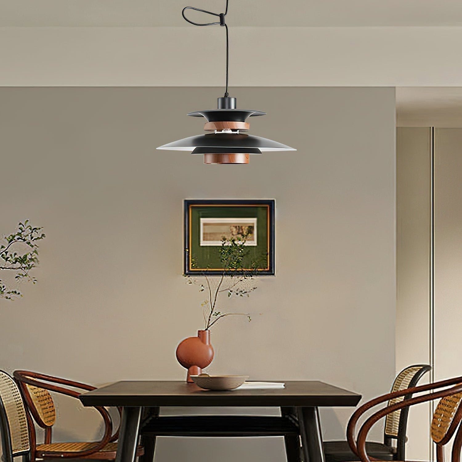 Solva Swivel Arm Pendant Lamp With Four Shades Nordic Style | Lersk