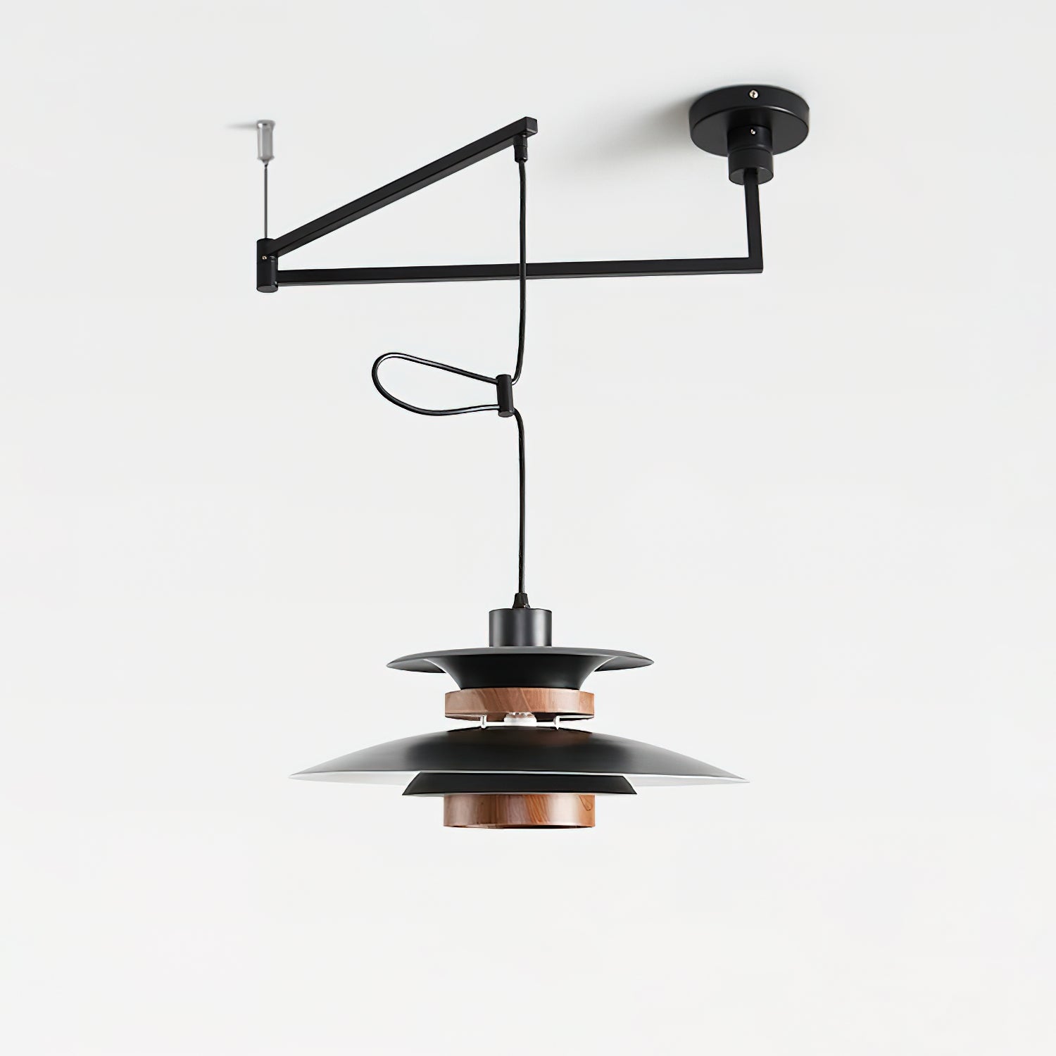 Solva Swivel Arm Pendant Lamp With Four Shades Nordic Style | Lersk