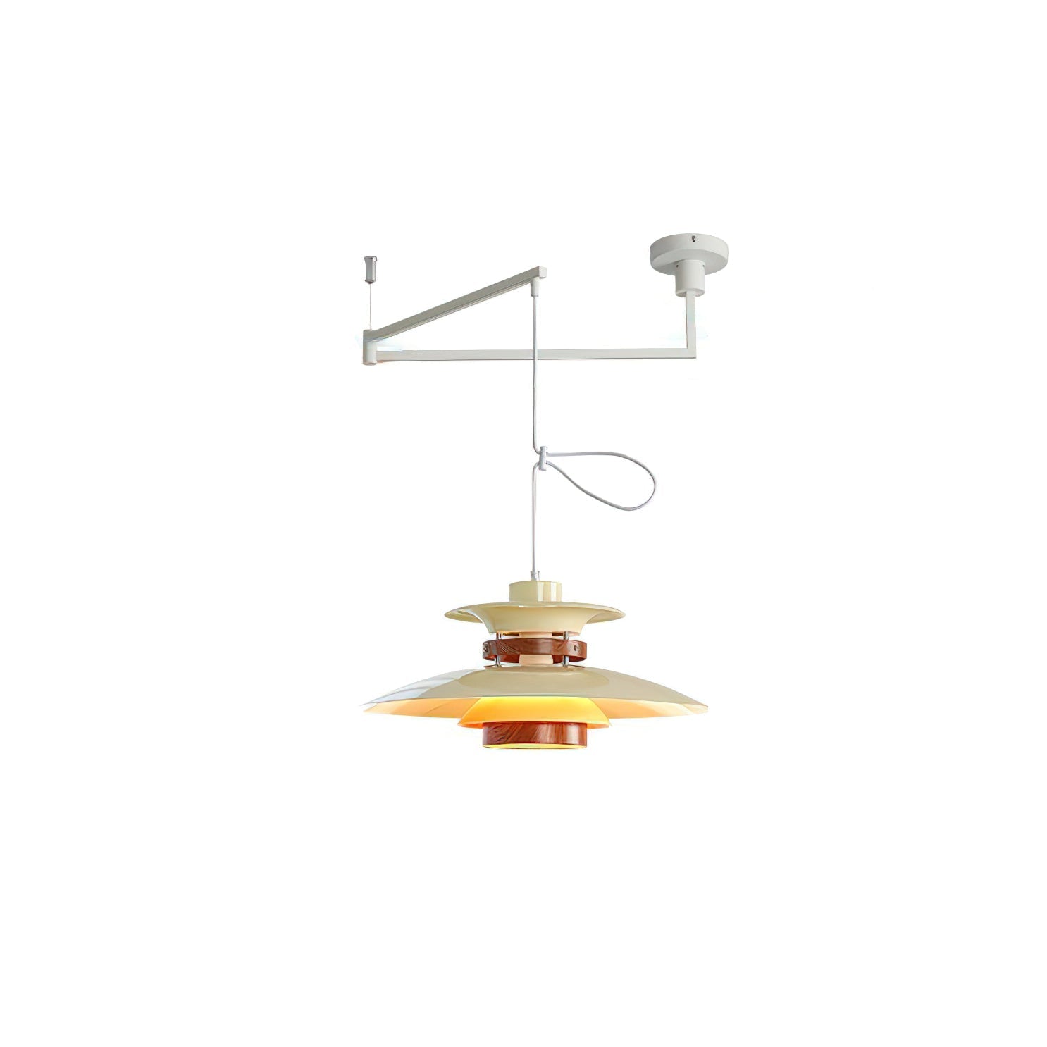 Solva Swivel Arm Pendant Lamp With Four Shades Nordic Style | Lersk