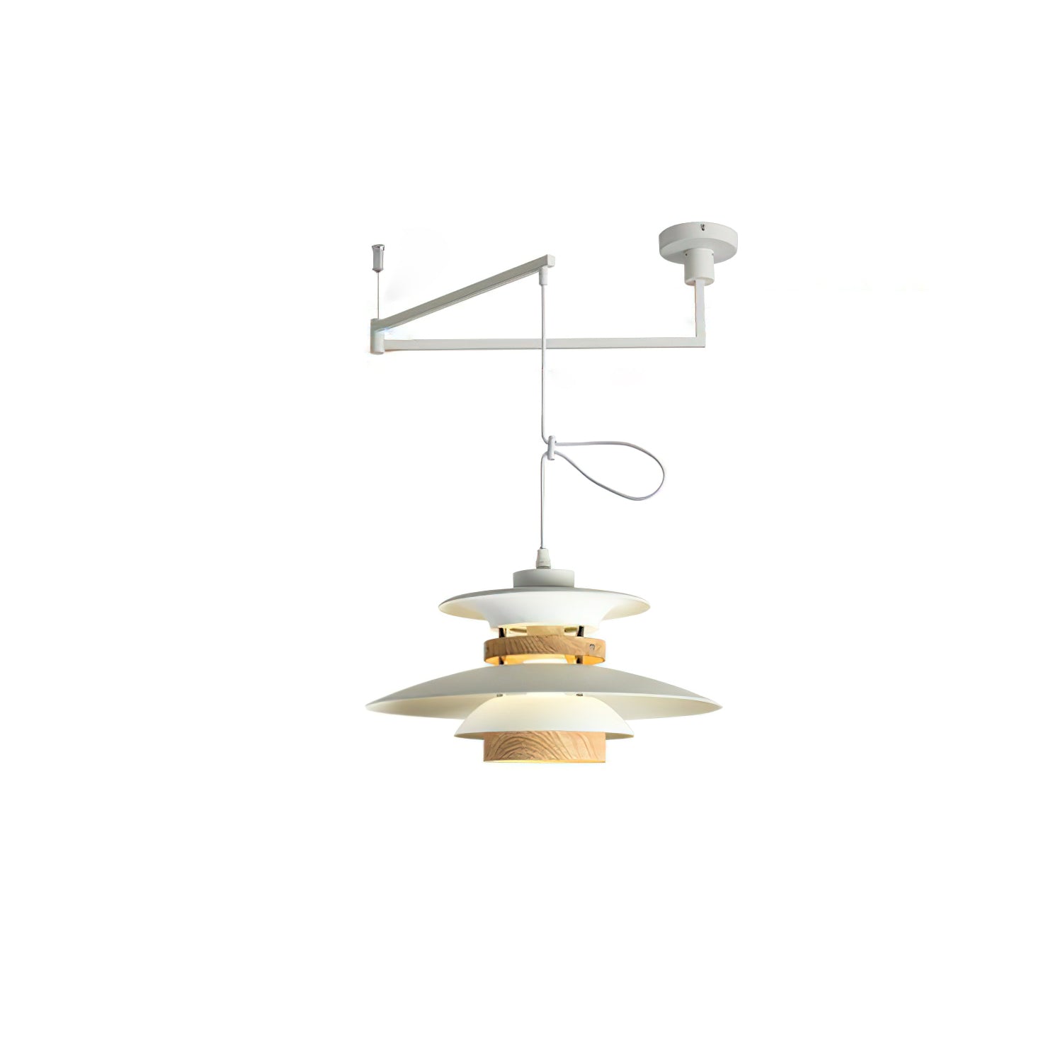 Solva Swivel Arm Pendant Lamp With Four Shades Nordic Style | Lersk