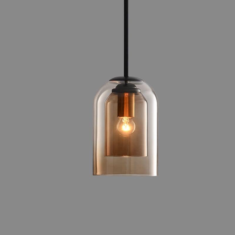 Asteria Duo Glass Pendant Light Mid-Century Ceiling Fixture | Lersk