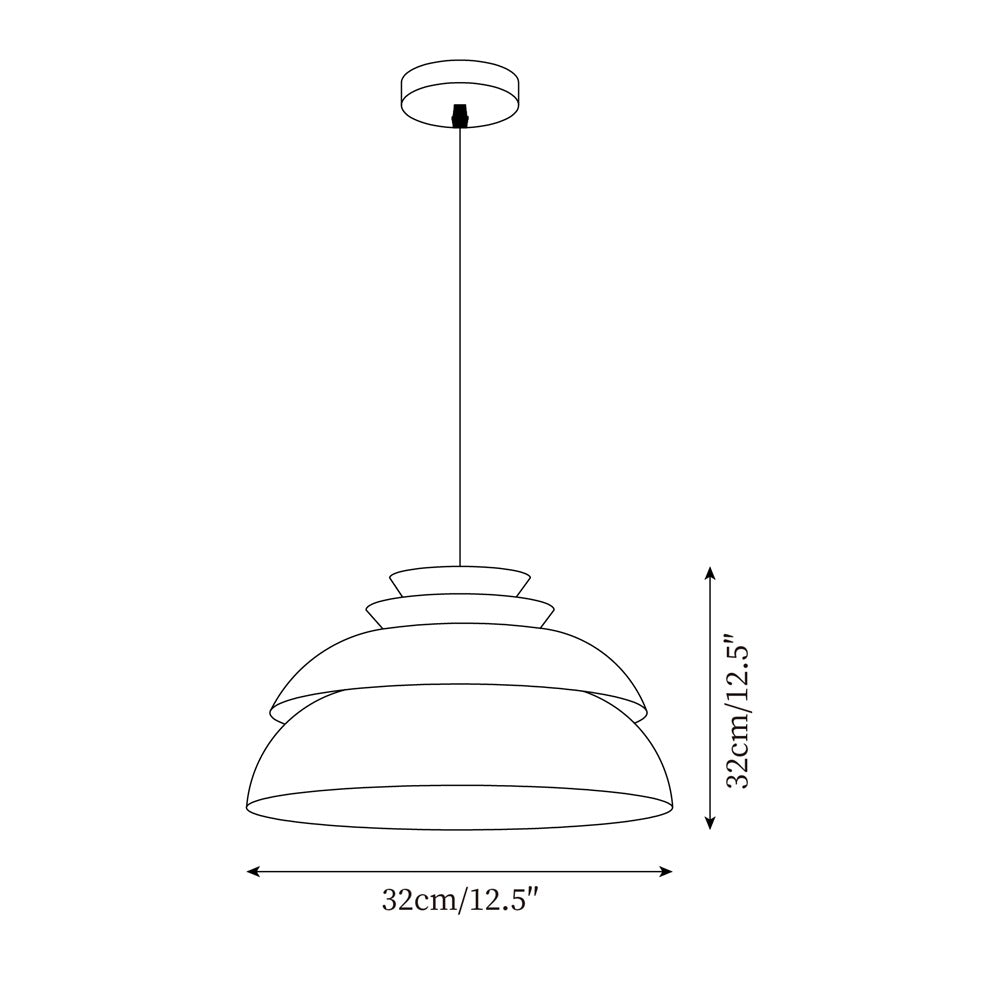 Lampada a sospensione VerdantGlow per illuminazione ambientale calda della casa | Lersk