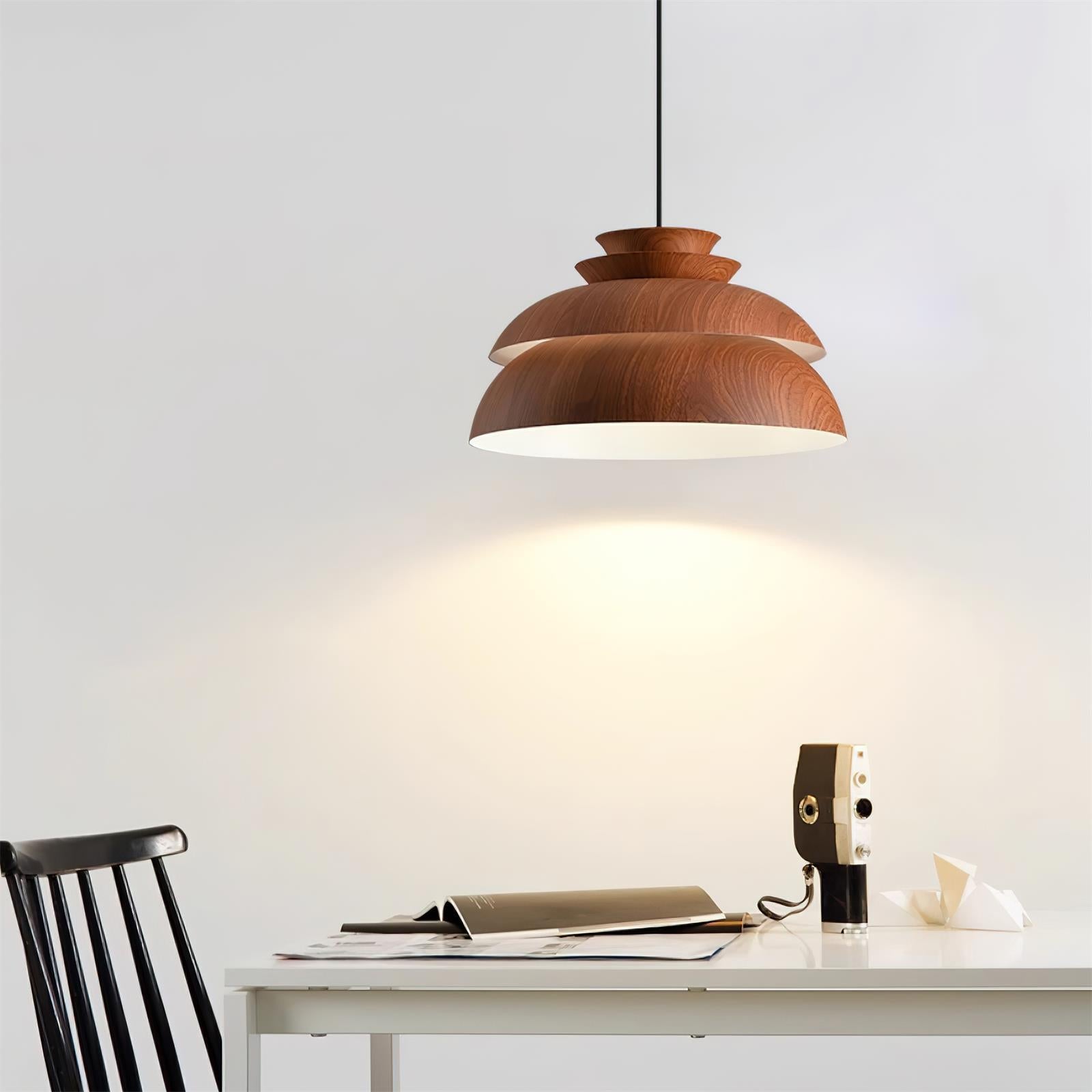 Lampada a sospensione VerdantGlow per illuminazione ambientale calda della casa | Lersk