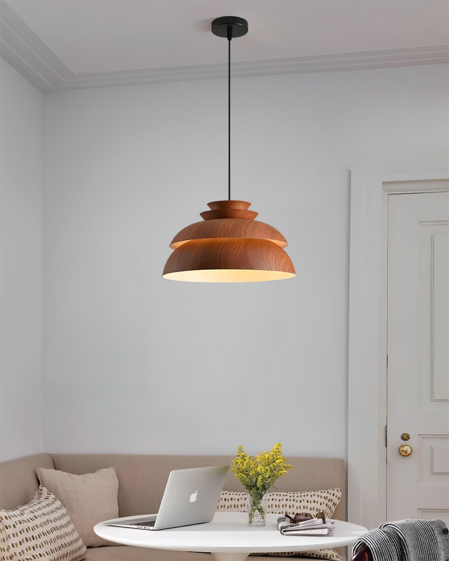 Lampada a sospensione VerdantGlow per illuminazione ambientale calda della casa | Lersk