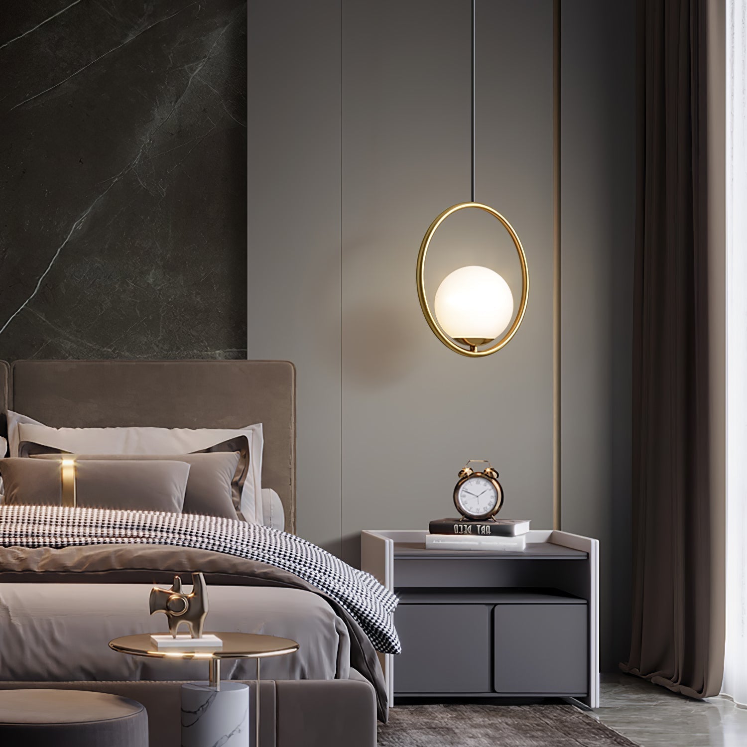 Lampada a sospensione moderna Lyra con design minimal elegante | Lersk