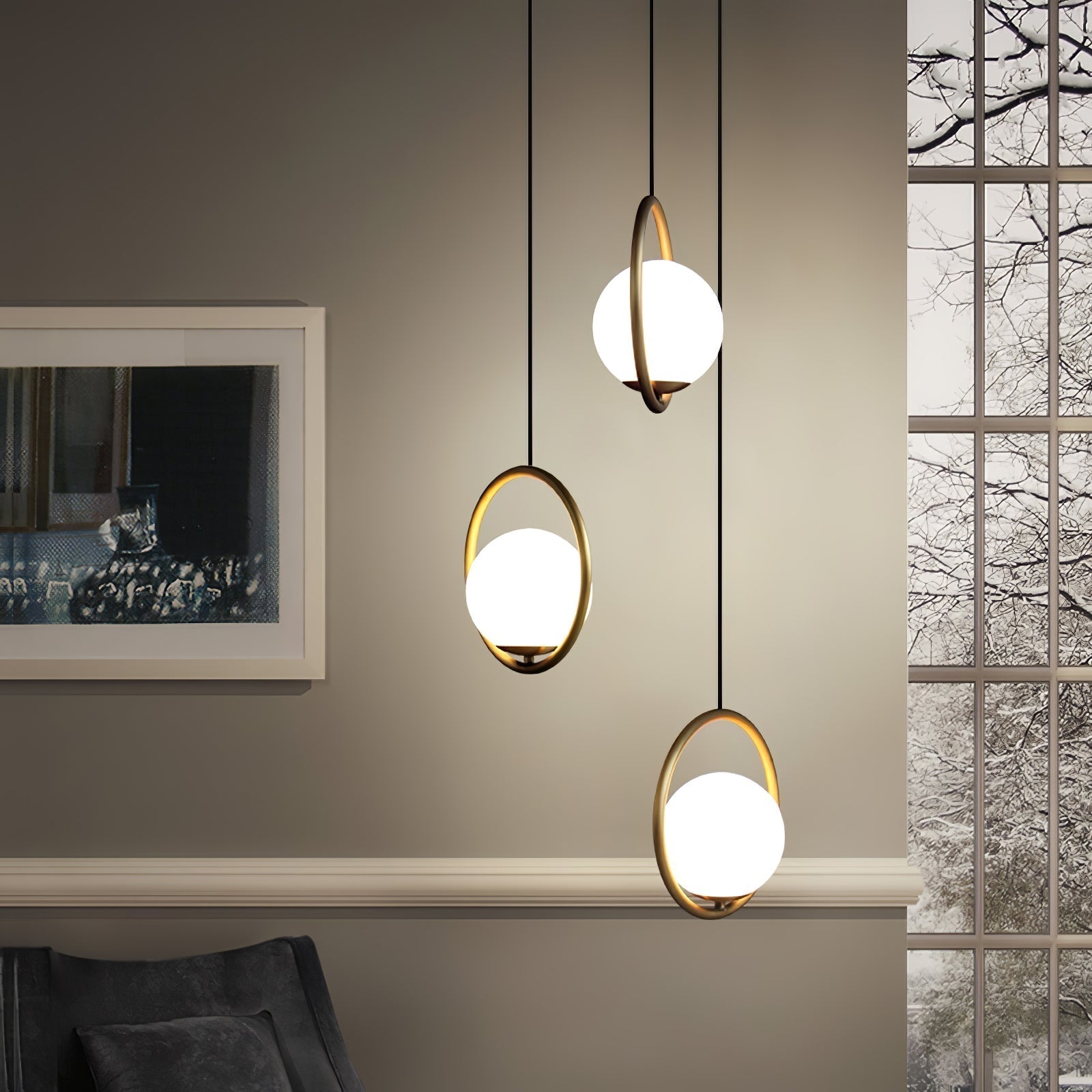Lampada a sospensione moderna Lyra con design minimal elegante | Lersk