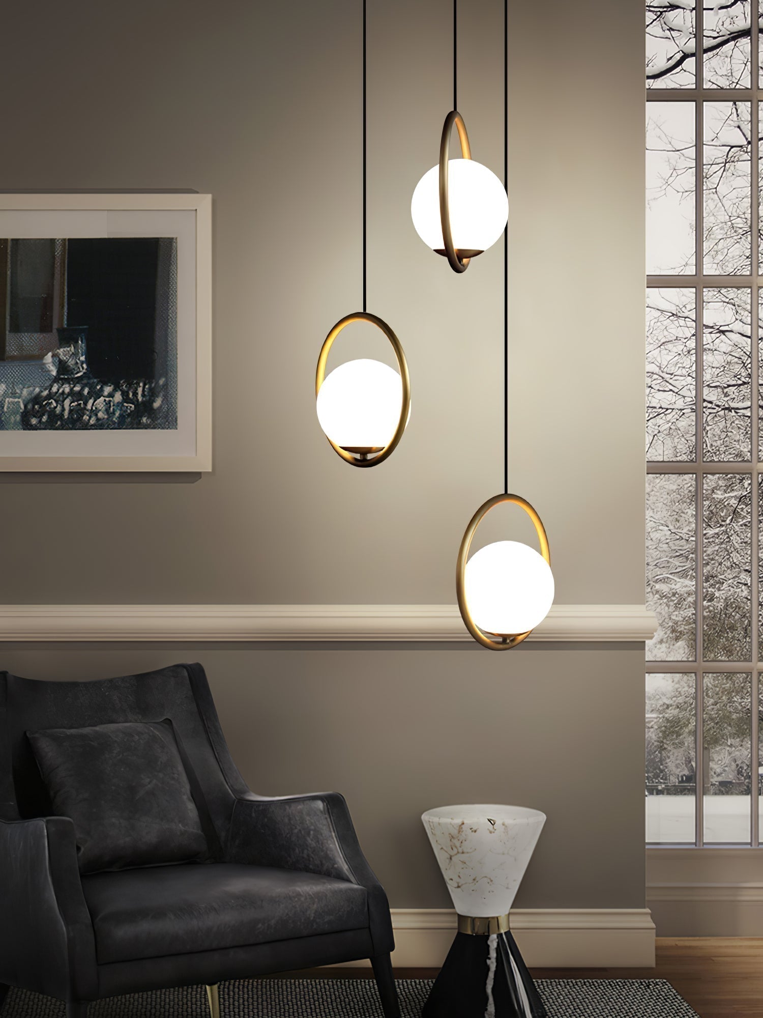 Lampada a sospensione moderna Lyra con design minimal elegante | Lersk