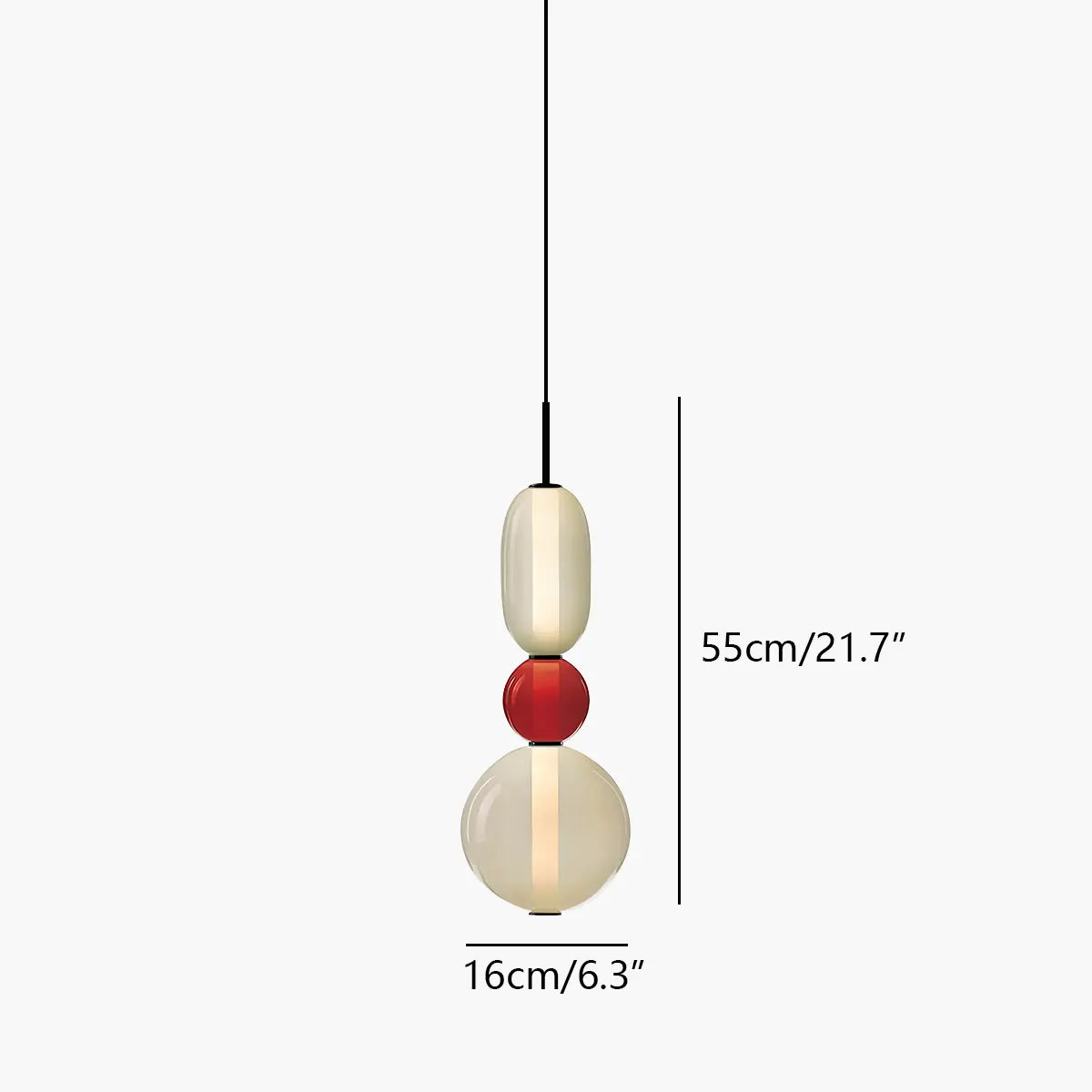 Candied Glass Pendant Light for Bedroom | Lersk