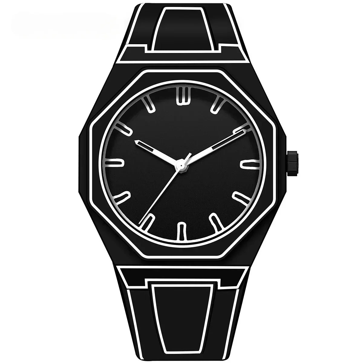 NovaLume Arc Modern Minimalist Men's Watch Black Matte | Lersk