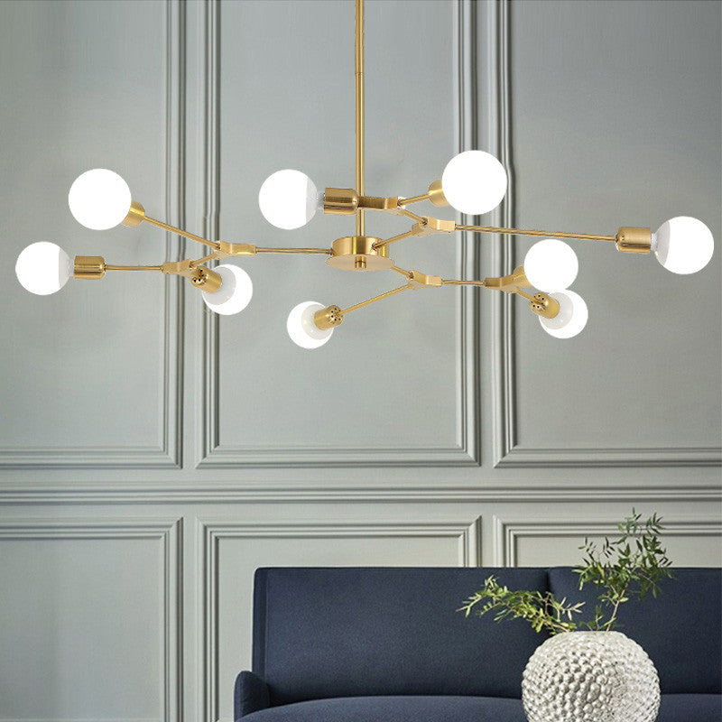 Modern Glam Chandelier with Bulbs | Lersk