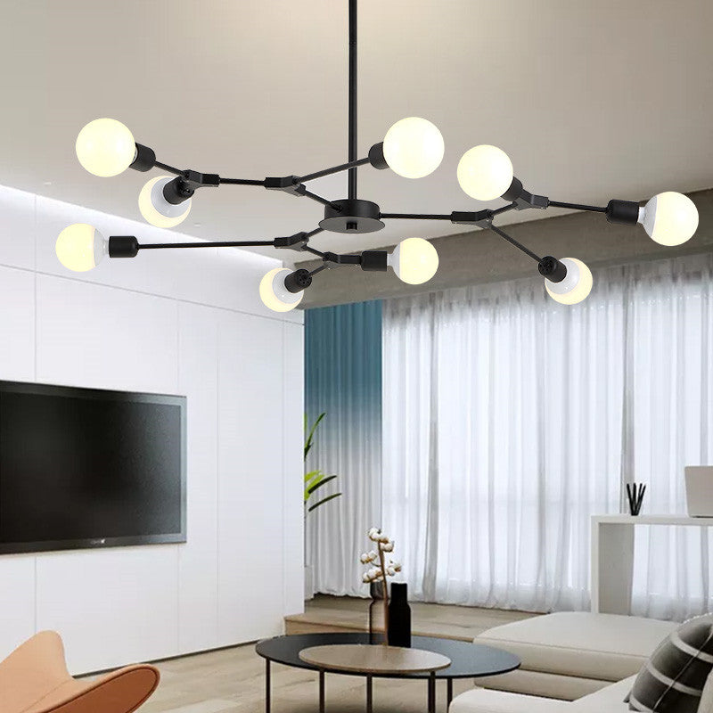 Modern Glam Chandelier with Bulbs | Lersk