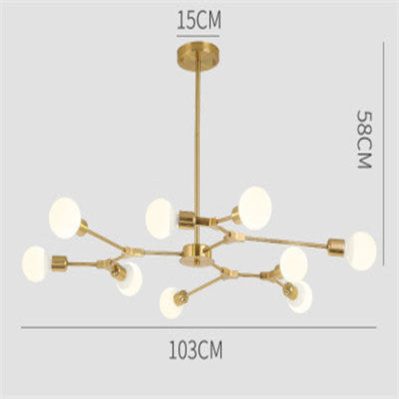 Modern Glam Chandelier with Bulbs | Lersk