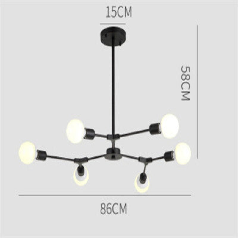 Modern Glam Chandelier with Bulbs | Lersk