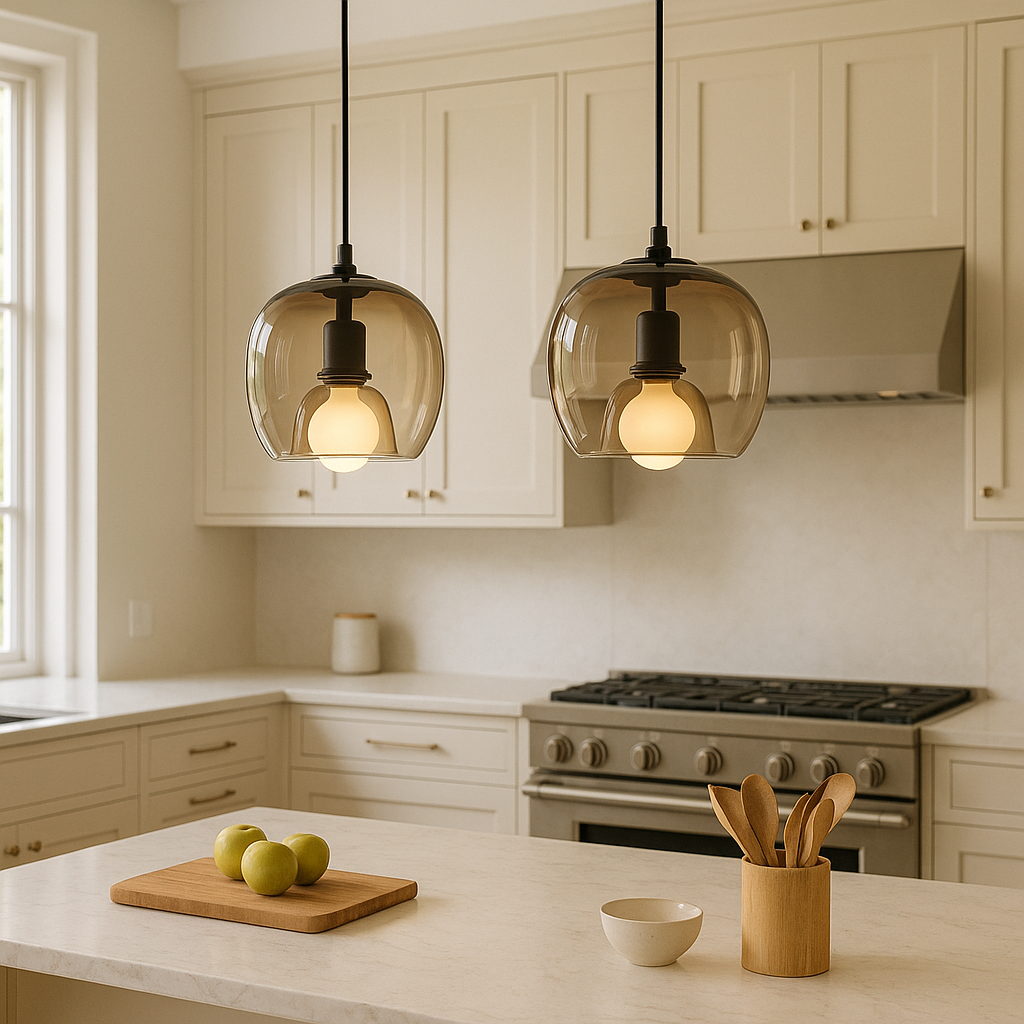 LumaNest Pendel til hjemmet med blødt LED-lys eller Edison | Lersk