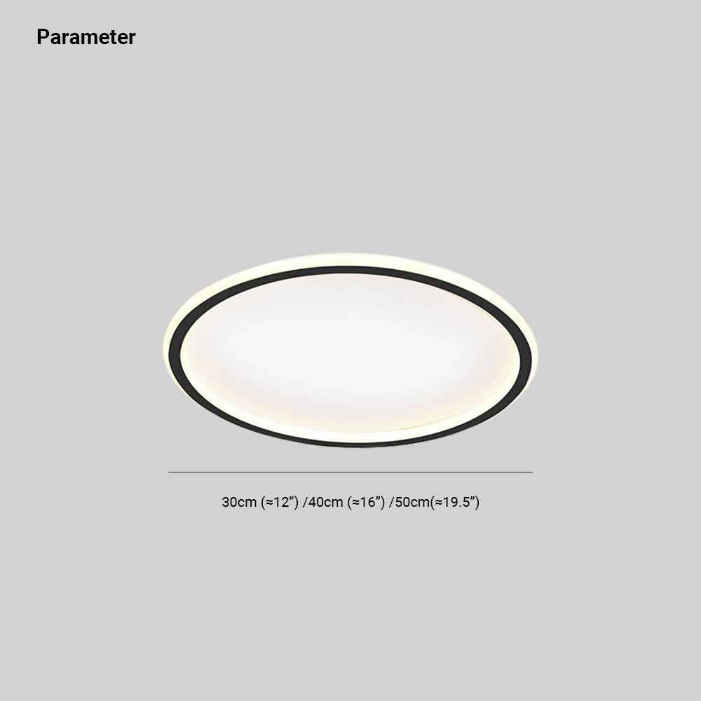 Lampada da soffitto circolare LED ultra sottile CirroNova | Montaggio a filo minimalista | Lersk