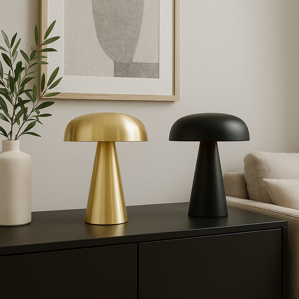 Nova bordlampe minimalistisk skrivebordslampe med børstet metal | Lersk