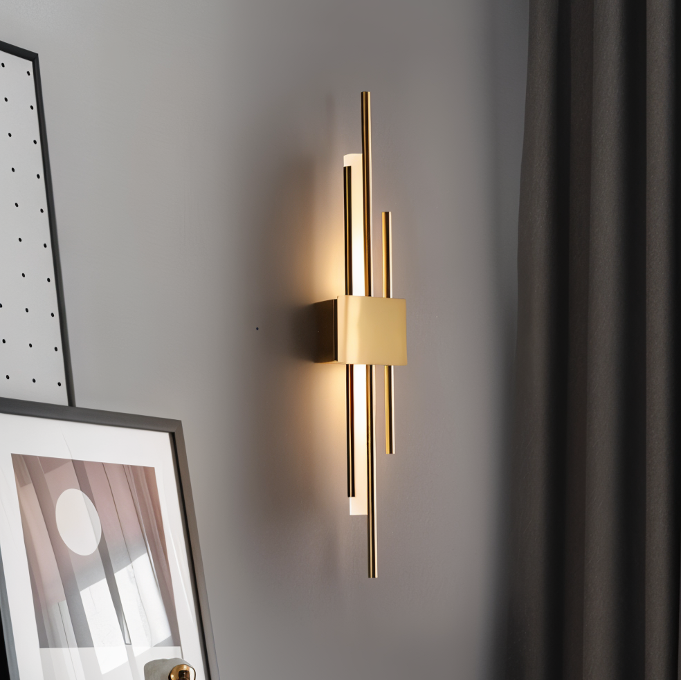 Lampada da parete lineare moderna AstraLine per soggiorni | Lersk