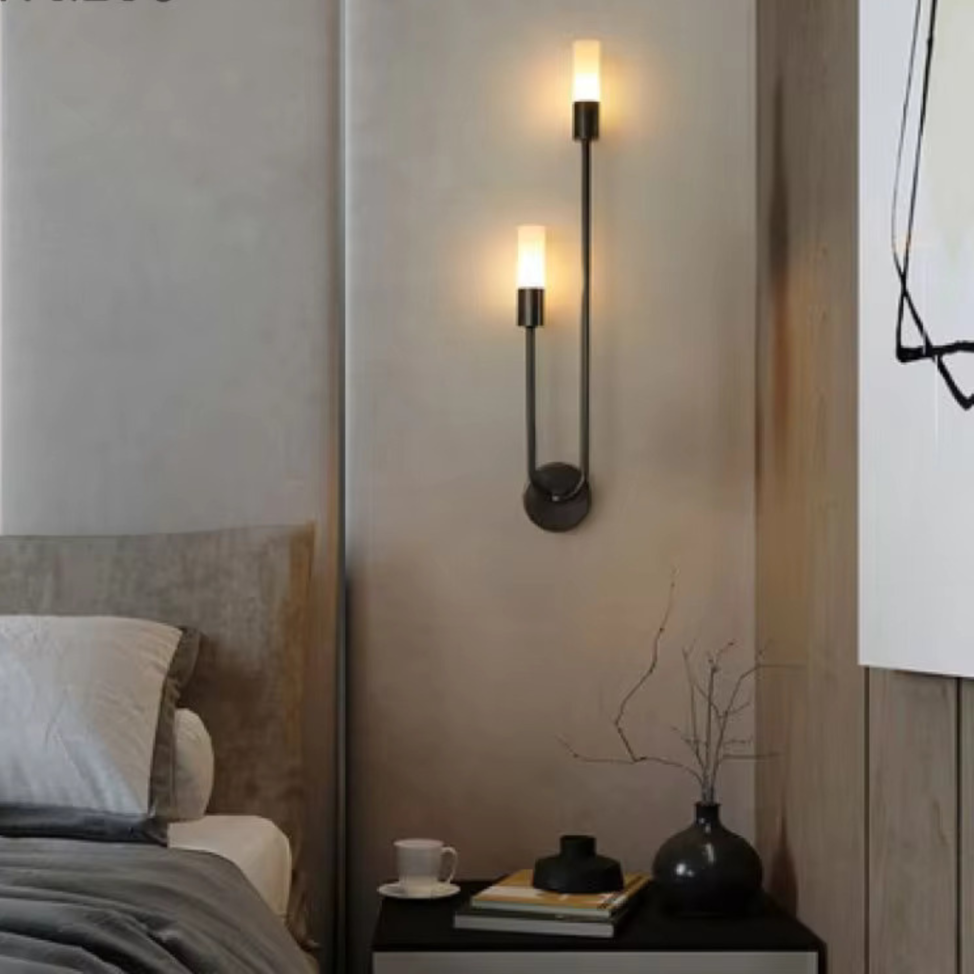 NovaVibe Slim LED Wall Light with White Glow 2700-3500K | Lersk