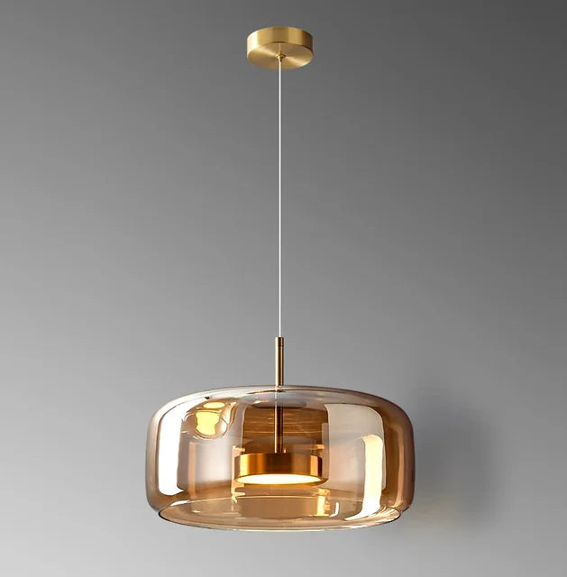 Aurelo Glass Globe Pendant Light Modern Minimal Glow | Lersk