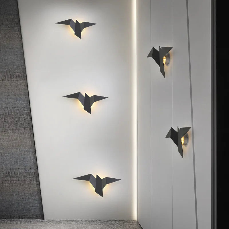 AvianAura Nordic Iron Bird Wall Sconce Warm Glow For Homes | Lersk