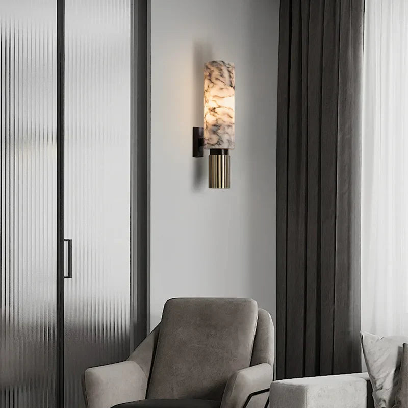 LuxeMarble Lampada da Parete in Marmo Atmosfera Lussuosa per Case Moderne | Lersk
