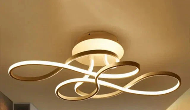 RadiantElegance Modern Ceiling Light For Living Rooms Warm Ambient Glow | Lersk