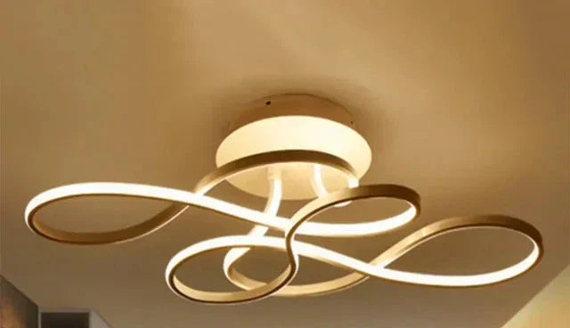 RadiantElegance Modern Ceiling Light For Living Rooms Warm Ambient Glow | Lersk