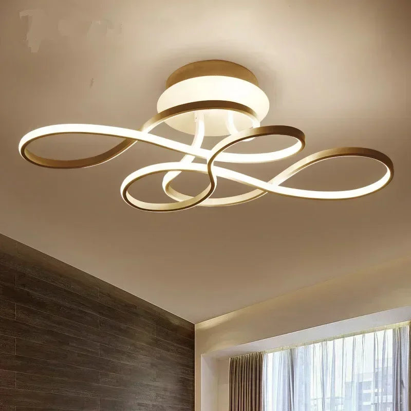 RadiantElegance Modern Ceiling Light For Living Rooms Warm Ambient Glow | Lersk