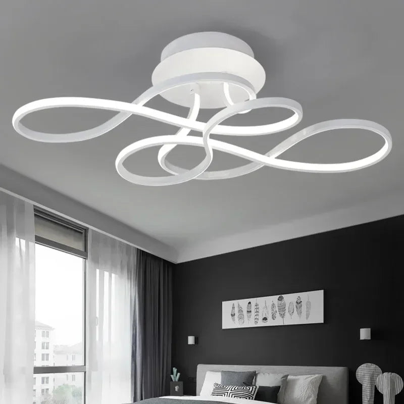 RadiantElegance Modern Ceiling Light For Living Rooms Warm Ambient Glow | Lersk