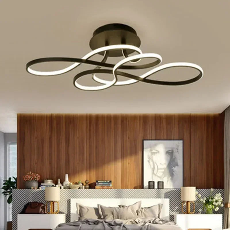 RadiantElegance Modern Ceiling Light For Living Rooms Warm Ambient Glow | Lersk