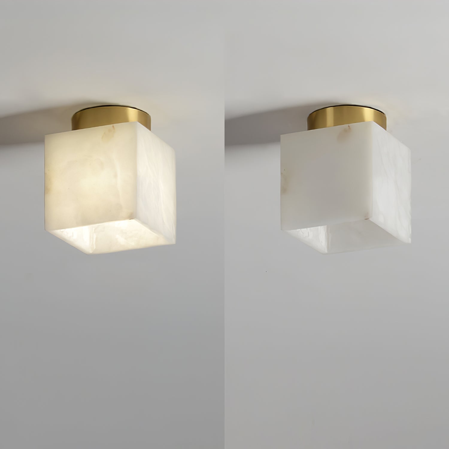 AureliaGlow | Alabaster Oval Ceiling Lamp for Heavenly Glow | Lersk