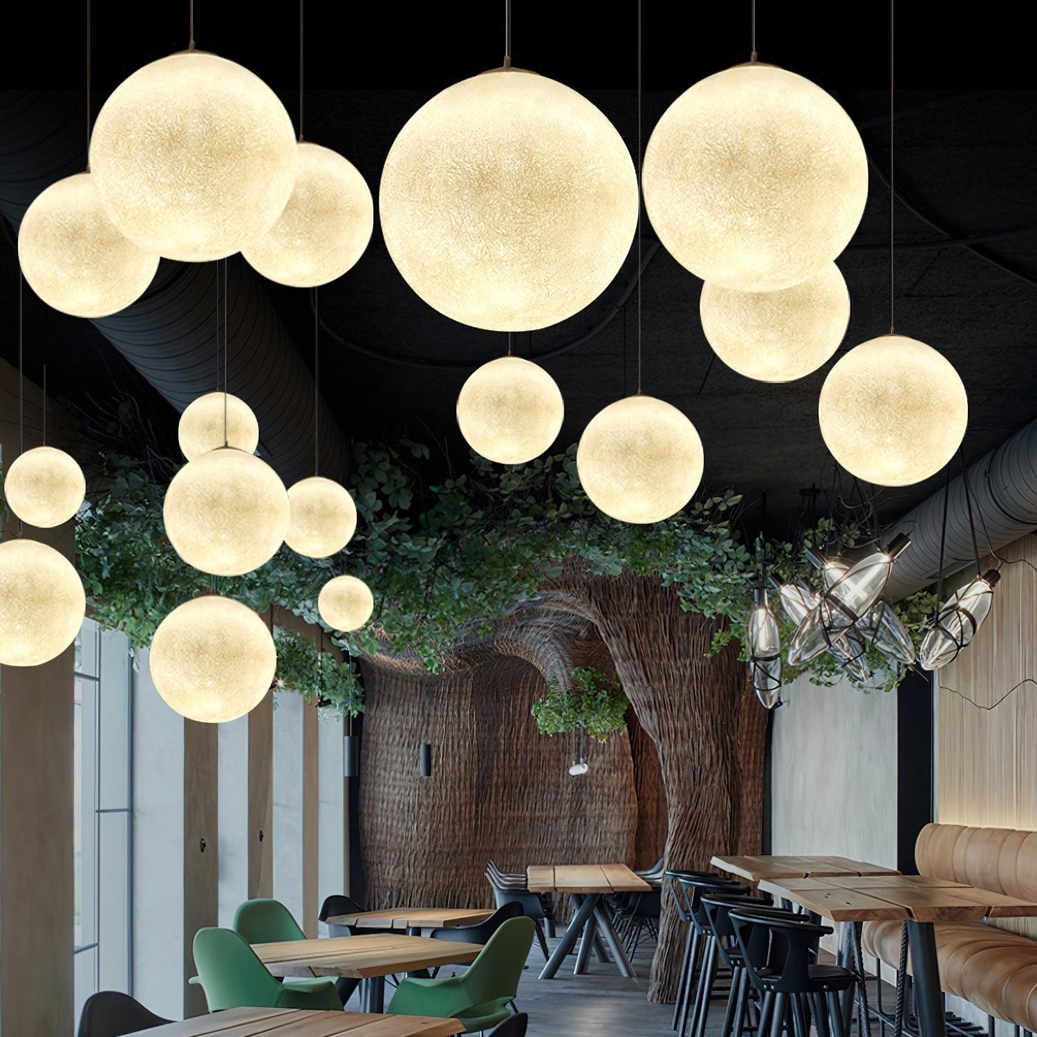 LunaraGlow závěsná lampa Moonlight pro útulnou atmosféru | Lersk