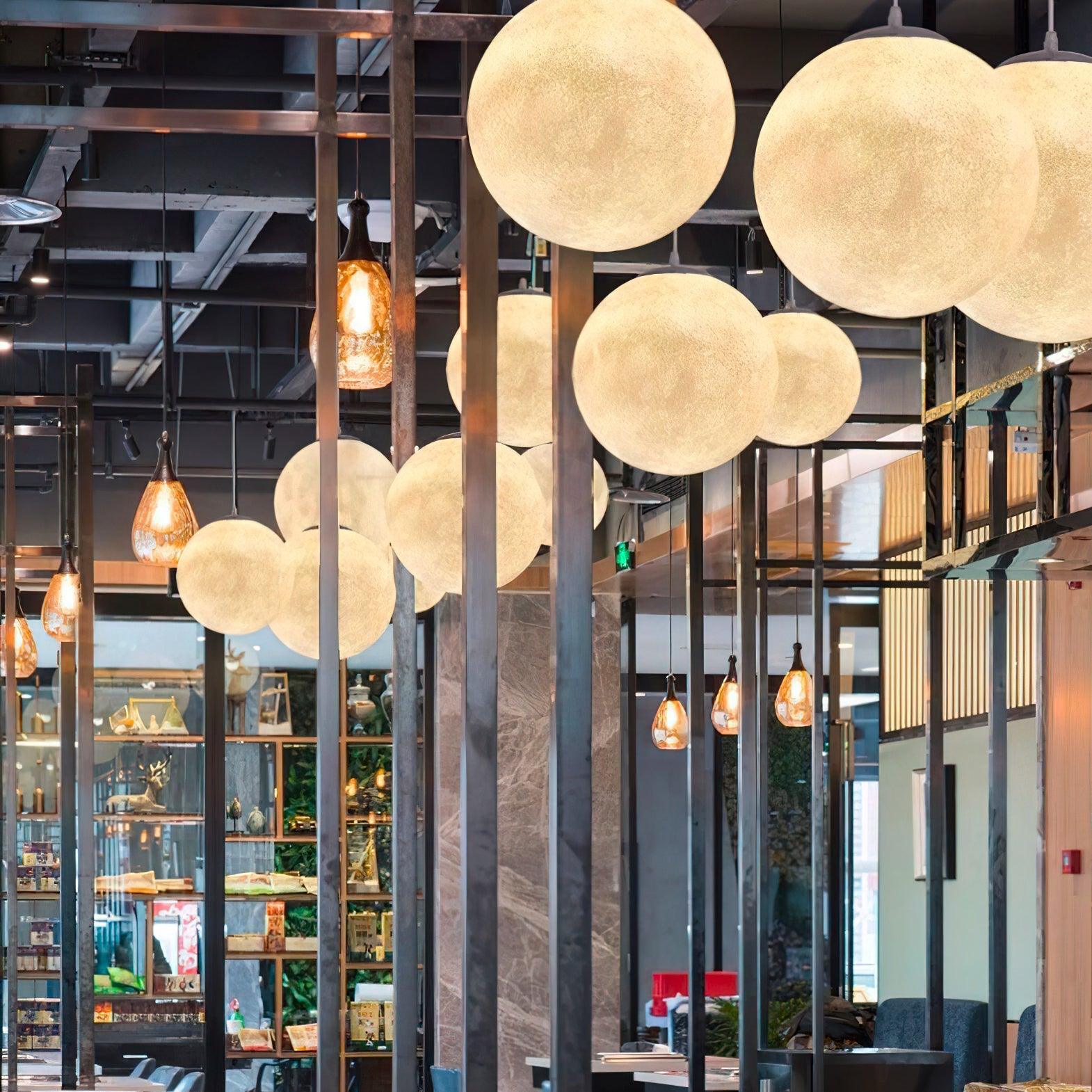 LunaraGlow závěsná lampa Moonlight pro útulnou atmosféru | Lersk