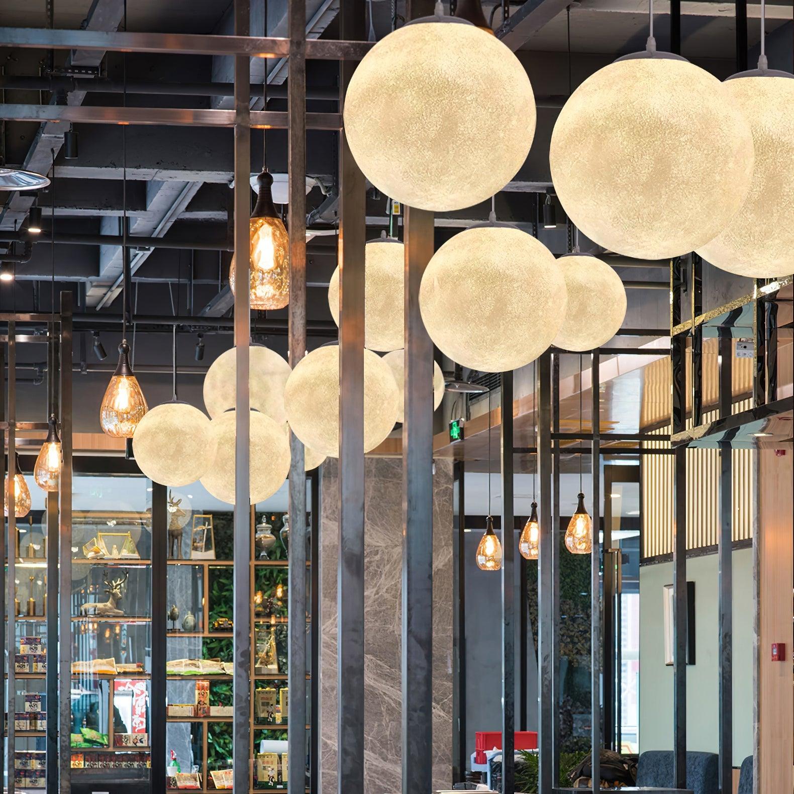 LunaraGlow závěsná lampa Moonlight pro útulnou atmosféru | Lersk
