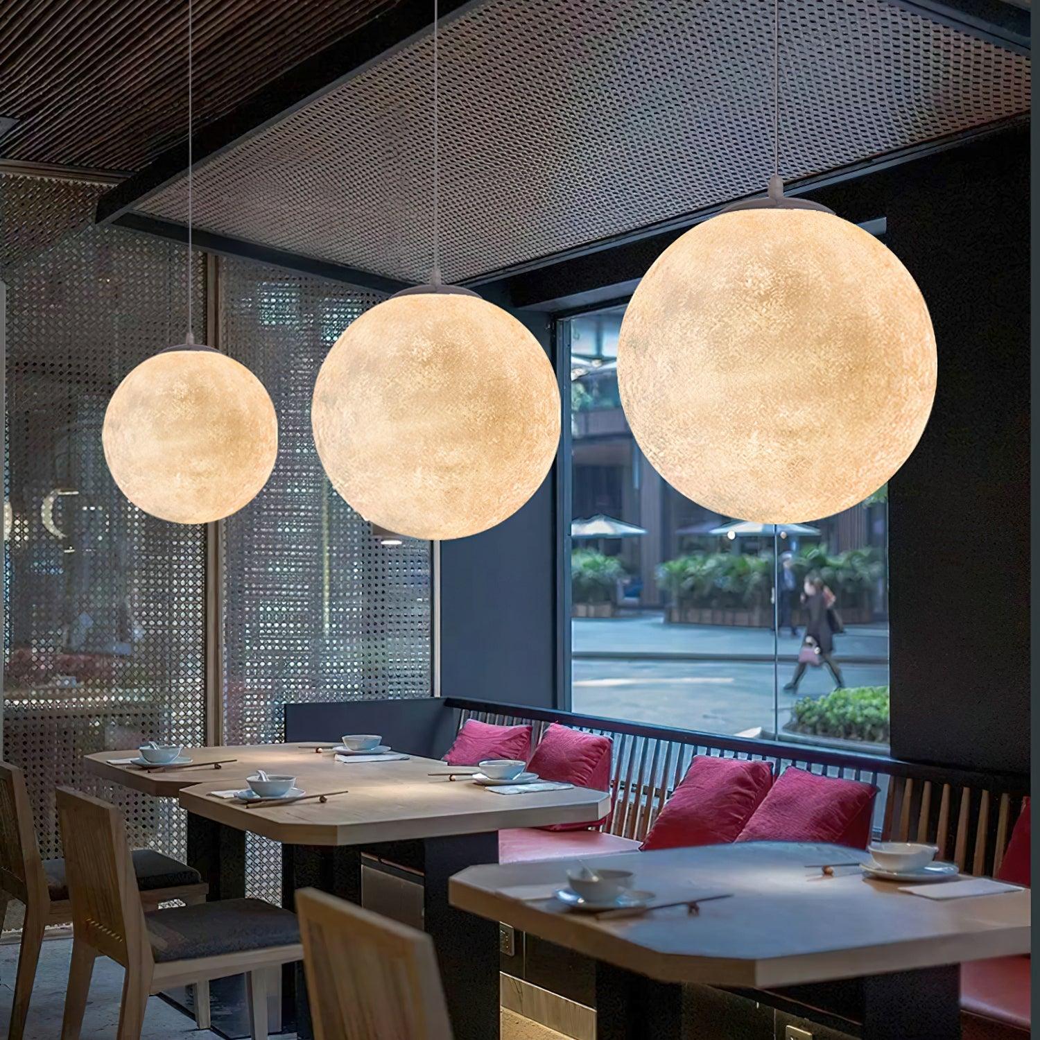 LunaraGlow závěsná lampa Moonlight pro útulnou atmosféru | Lersk