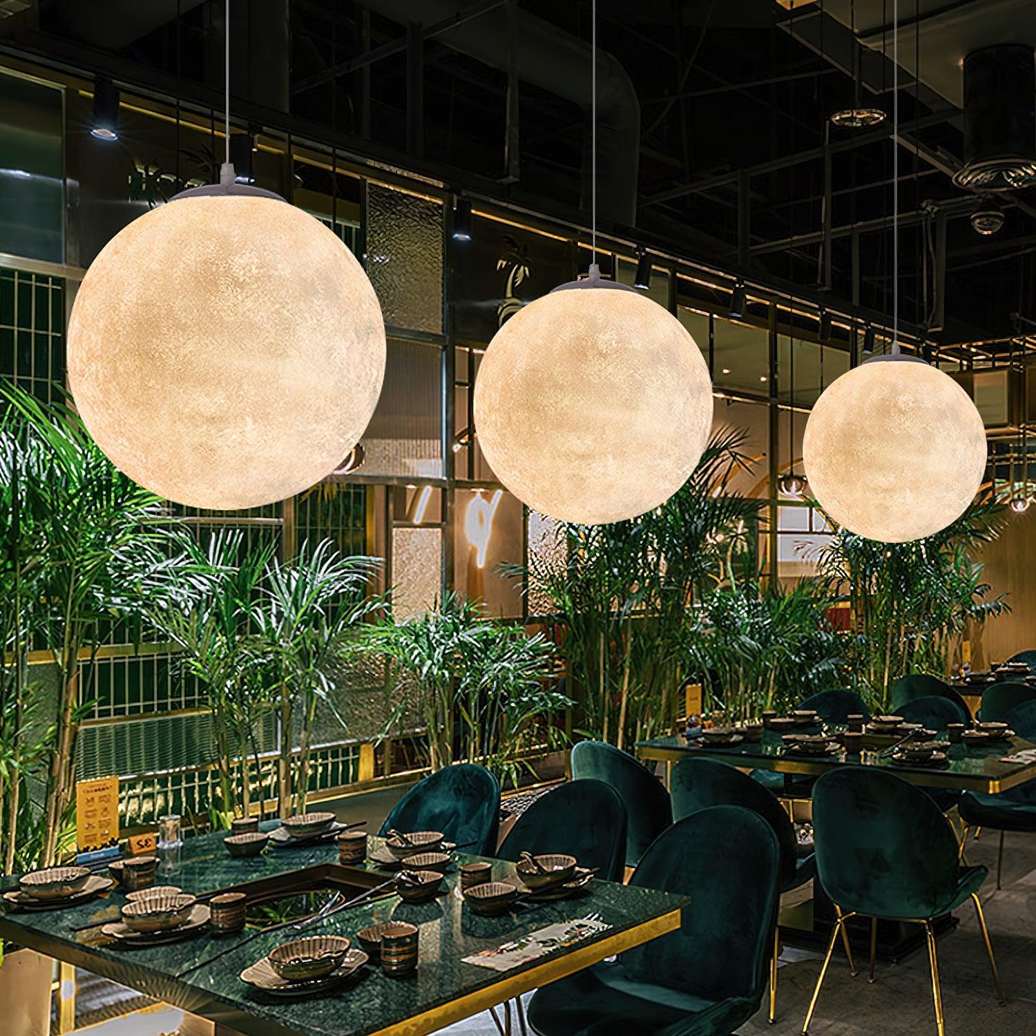 LunaraGlow závěsná lampa Moonlight pro útulnou atmosféru | Lersk