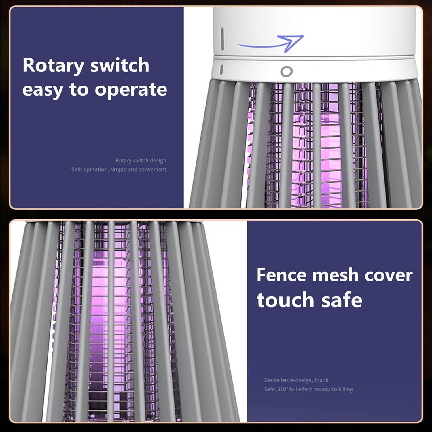 Mosquito and Bug Killer Lamp 2 Pack UV Insect Trap For Indoor Outdoor Homes | Lersk