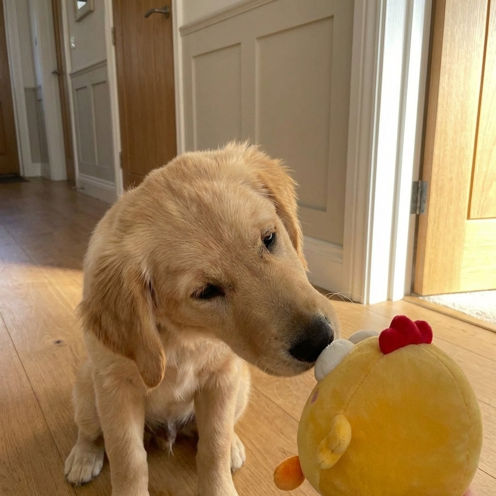 USB Rechargeable Motion-Activated Bouncing Chicken Toy For Dogs | Lersk