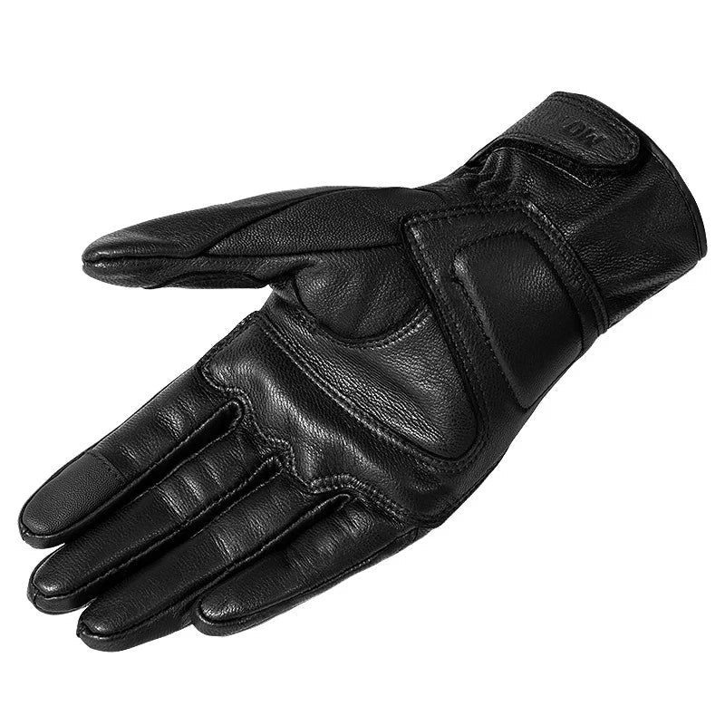 Leather Touchscreen Moto Gloves with Waterproof Protection | Lersk