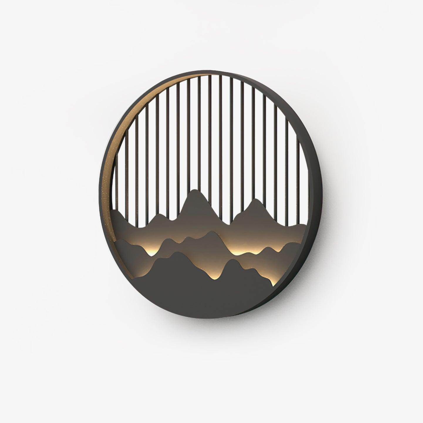 Cairncrest Outdoor Wall Lamp With Elegant Mountain Motifs | Lersk