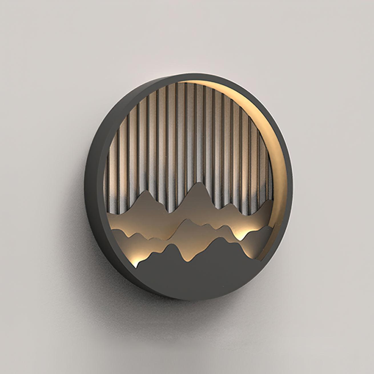 Cairncrest Outdoor Wall Lamp With Elegant Mountain Motifs | Lersk