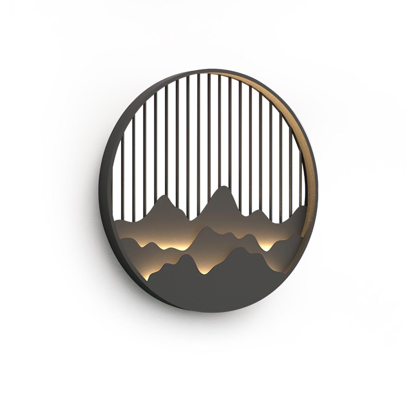 Cairncrest Outdoor Wall Lamp With Elegant Mountain Motifs | Lersk