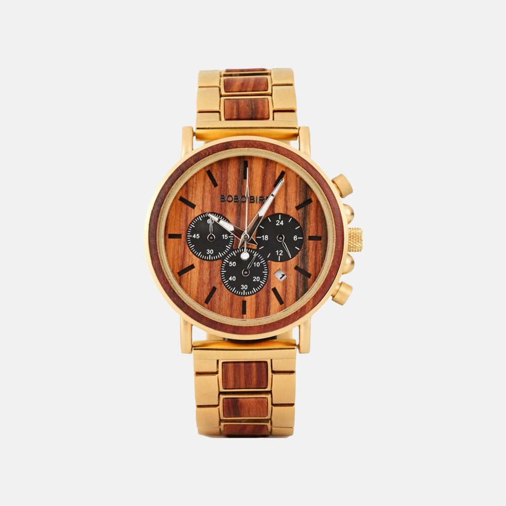 TimberLuxe Wooden Watch 3ATM Water-Resistant Gift Box | Lersk
