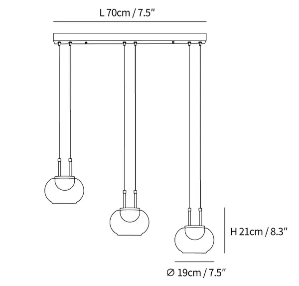 Lampada a sospensione HaloAura con incantevole effetto alone luminoso | Lersk