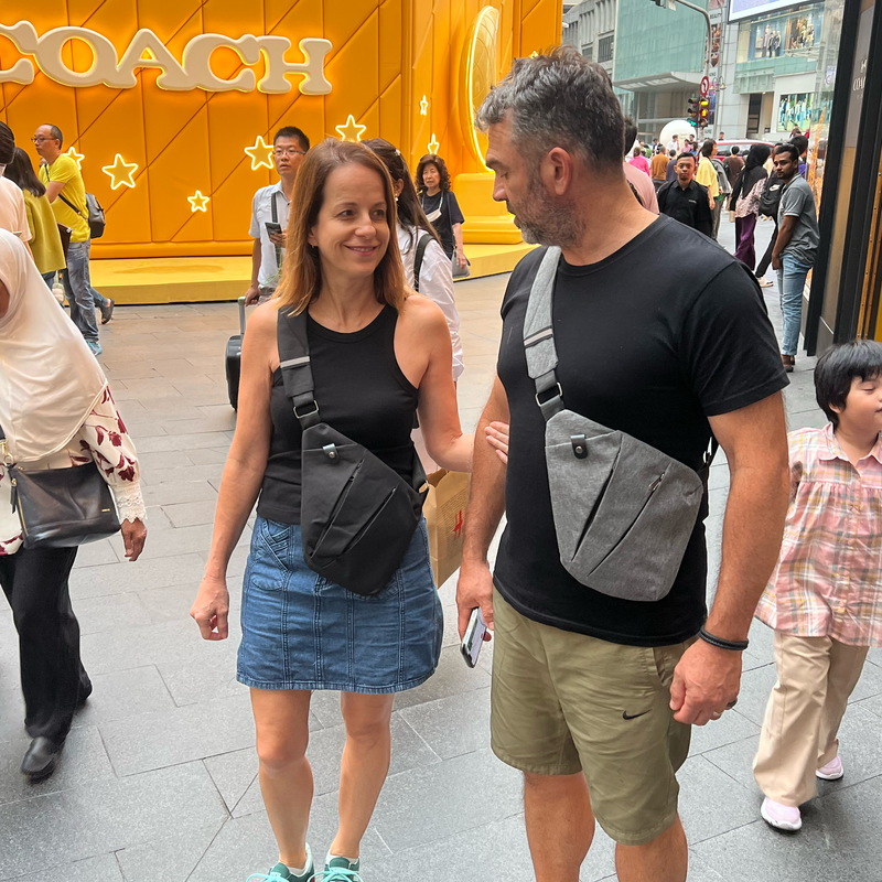 Anti Theft Crossbody Bag For Travelers With Hidden Zippers And Lightweight | Lersk
