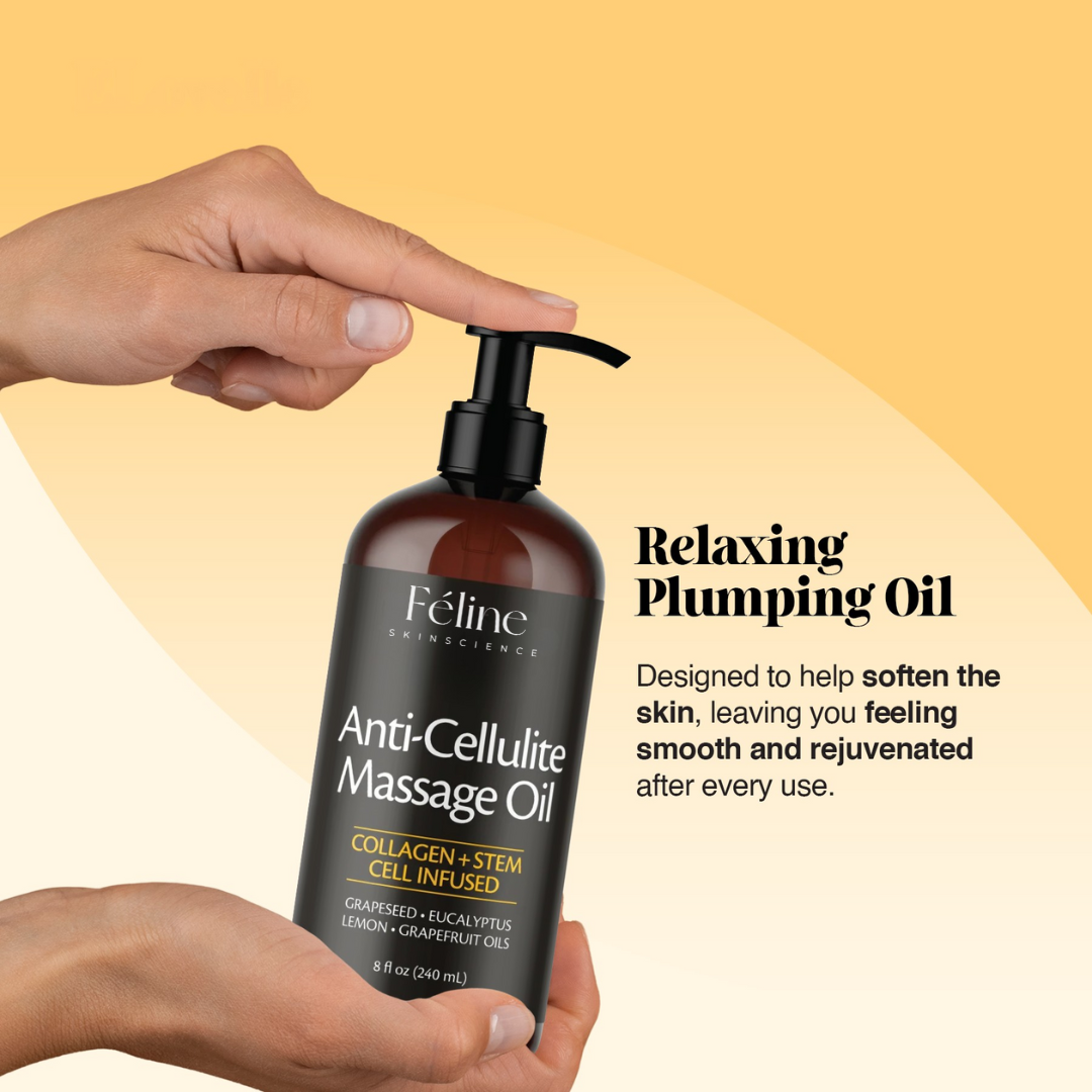 Anti-Cellulite-Massageöl – Fettabbau- und Hautglättungsformel | Lersk