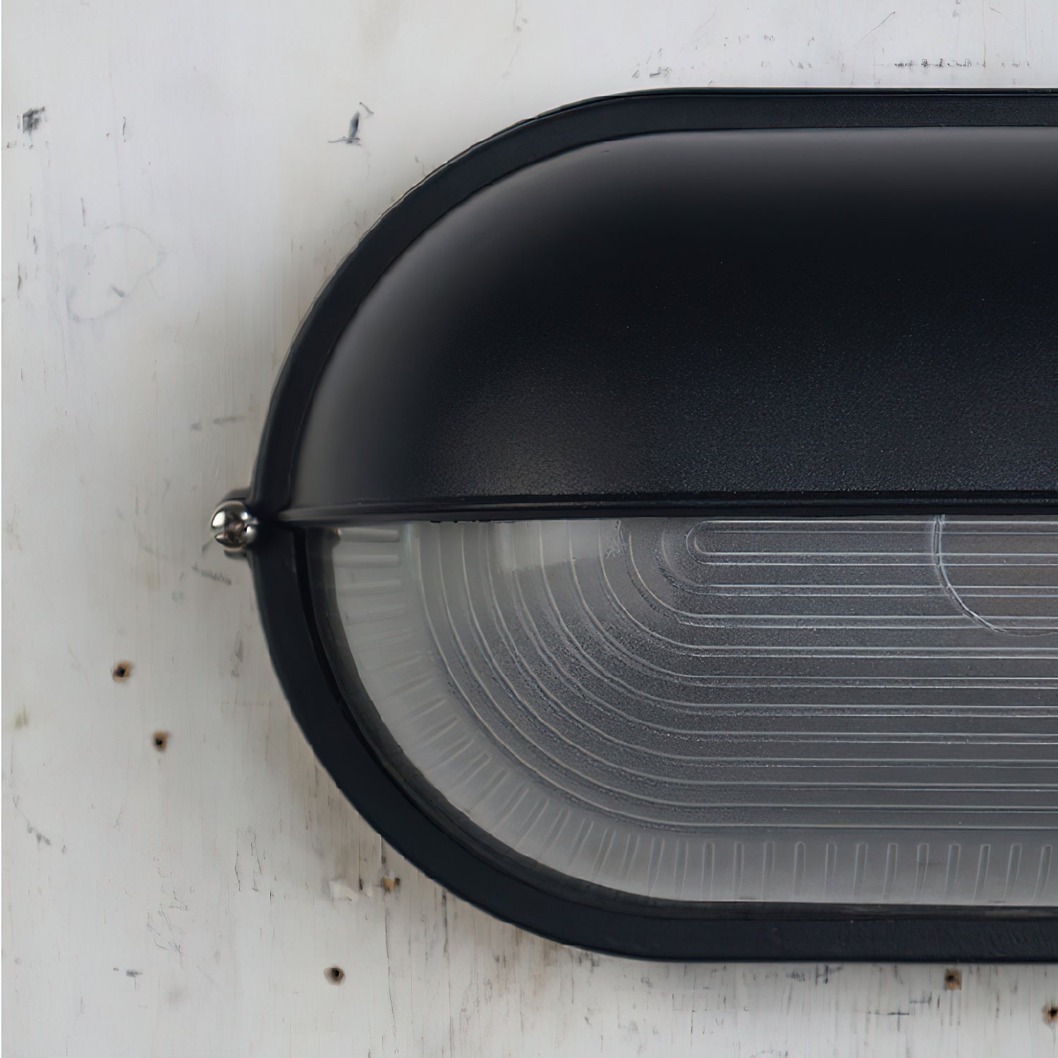 Maris Outdoor Wall Light With Industrial Ribbed Glass | Lersk