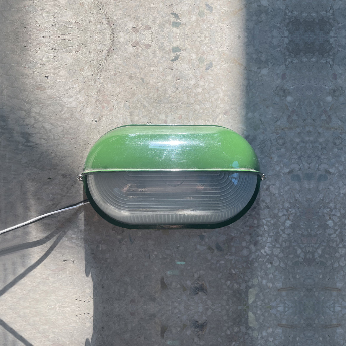Maris Outdoor Wall Light With Industrial Ribbed Glass | Lersk