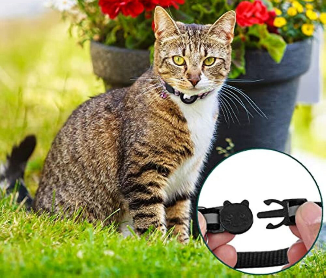 Durable Reflective Quick-Release Feline GPS Tracker Collar | Lersk